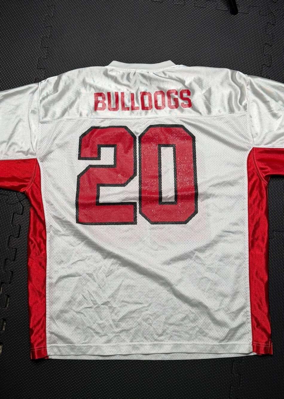 Starter Bulldogs Georgia Football Jersey White Red Number 20 Size XL